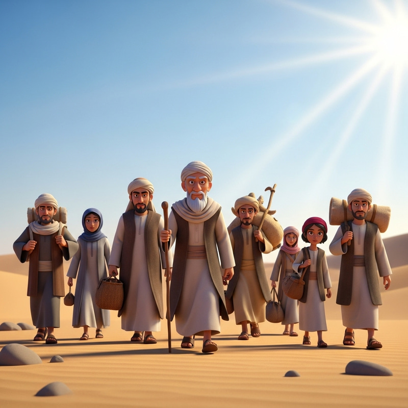Incredible Exodus: People of Israel's Desert Journey - High-Res 8K Animation