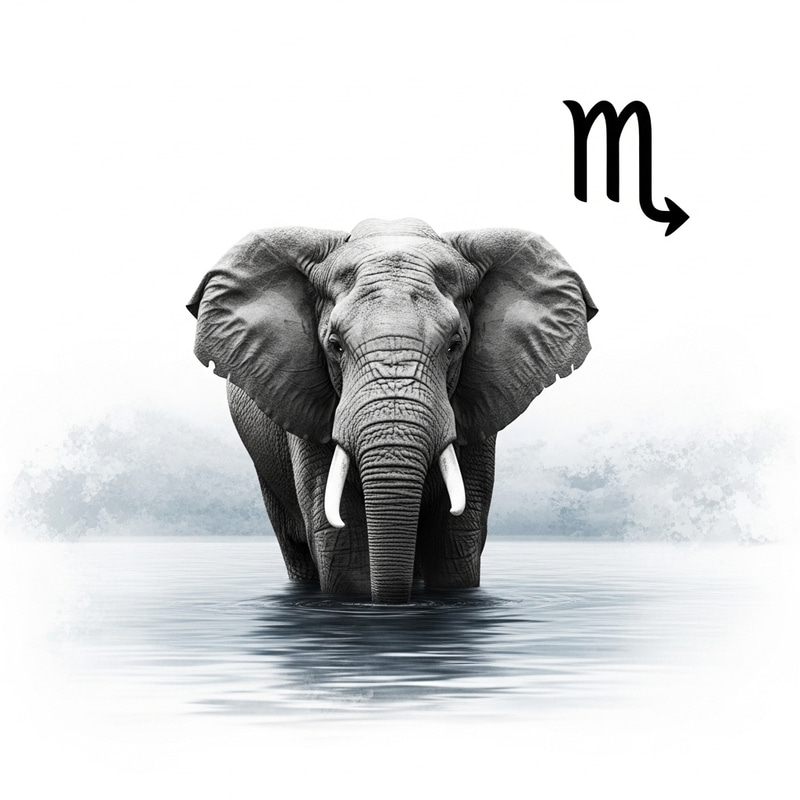Scorpio Symbolism: Tranquil Elephant in Zodiac Harmony Scorpio Symbolism: Tranquil Elephant in Zodiac Harmony
