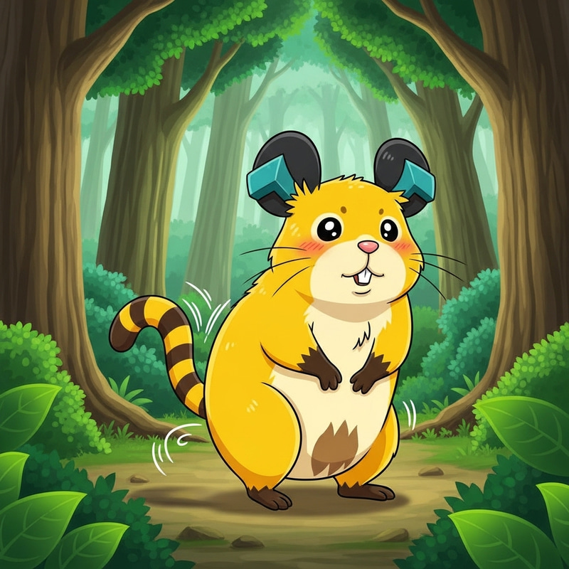 Adorable Pikachu Peeing in Lush Forest | Cute Fan Art Adorable Pikachu Peeing in Lush Forest | Cute Fan Art