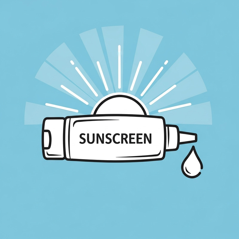Sunscreen Icon: Tube with Sun Rays Design Sunscreen Icon: Tube with Sun Rays Design