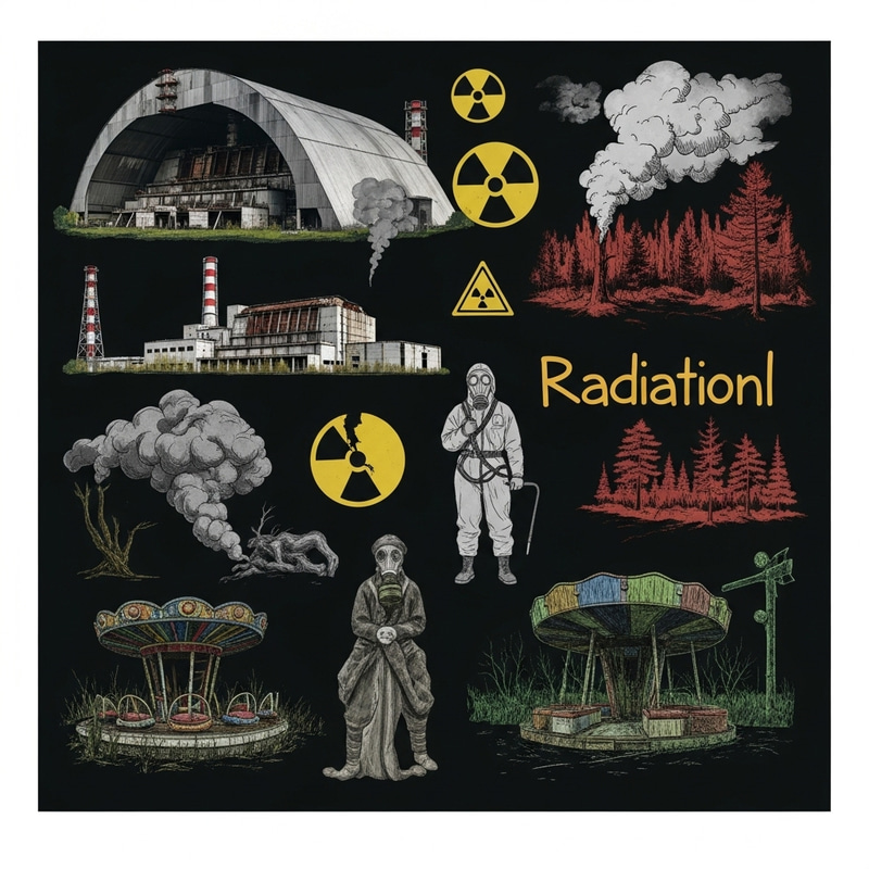 Chernobyl Radiation Impact Infographic | Ecosystem Devastation Chernobyl Radiation Impact Infographic | Ecosystem Devastation