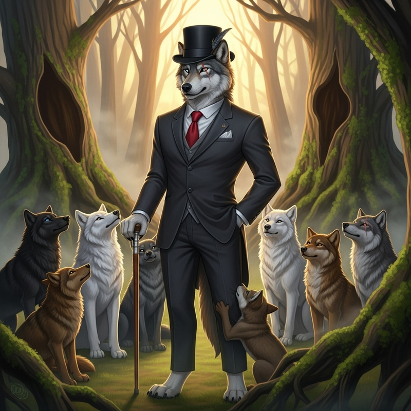 Dapper Sigma Wolf and His Pack Dapper Sigma Wolf and His Pack