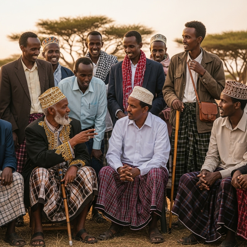 Men from Somalia: Cultural Attire and Traditions