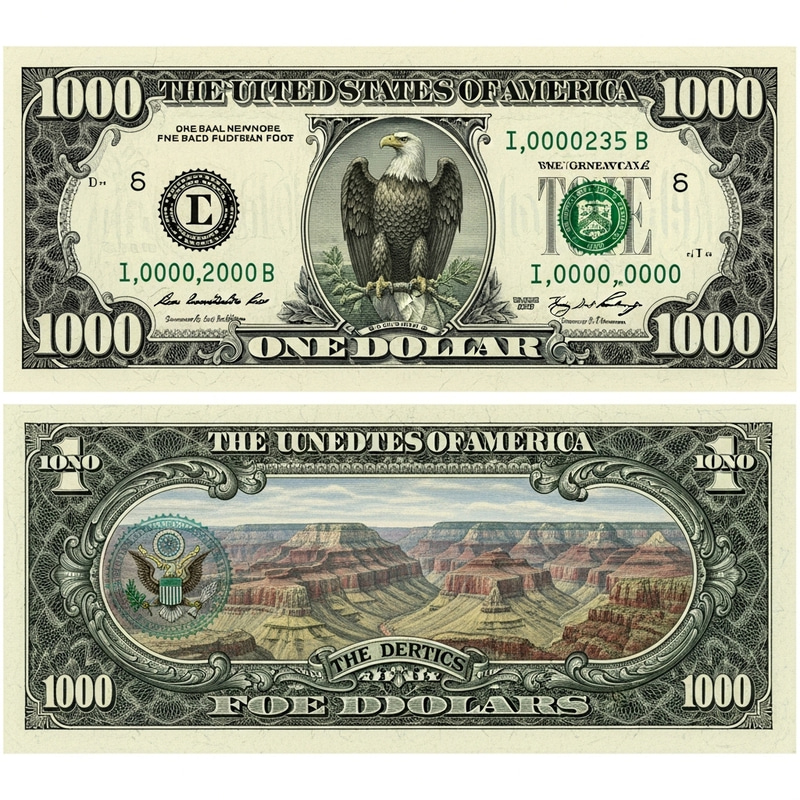 US Trillion Dollar Bill Design Overview US Trillion Dollar Bill Design Overview