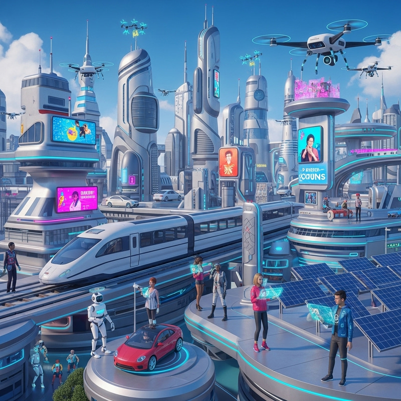 Technological Utopia: Vision of Future Cities with AI Technological Utopia: Vision of Future Cities with AI
