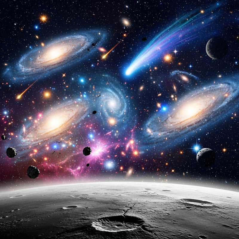 Exploring Cosmic Galaxies and Nebulae in the Night Sky Exploring Cosmic Galaxies and Nebulae in the Night Sky