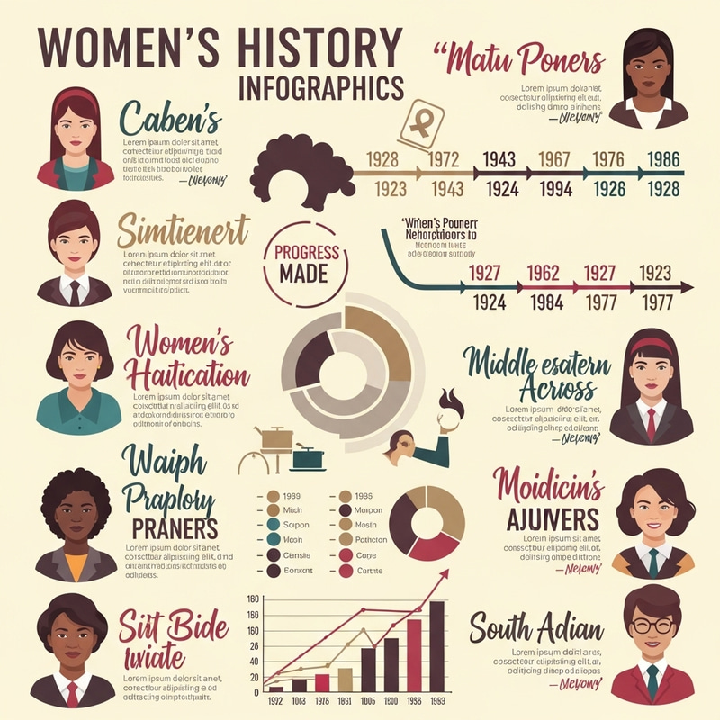 Celebrating Women's Achievements: Infographic for Women's Month Celebrating Women's Achievements: Infographic for Women's Month