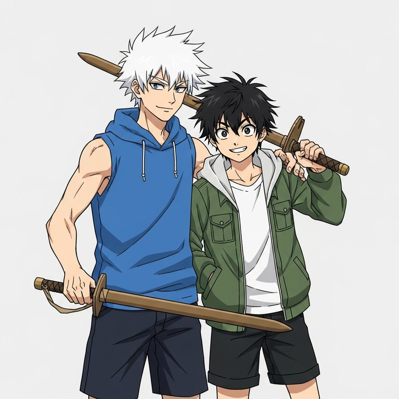 Killua and Gon Adventure | Wooden Sword Pretend Play Killua and Gon Adventure | Wooden Sword Pretend Play