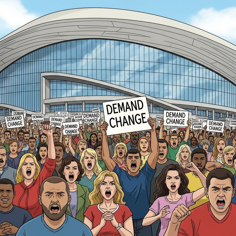 Panthers Fans Riot Outside Bank of America Stadium | Protest 'Fire Tepper' Panthers Fans Riot Outside Bank of America Stadium | Protest 'Fire Tepper'