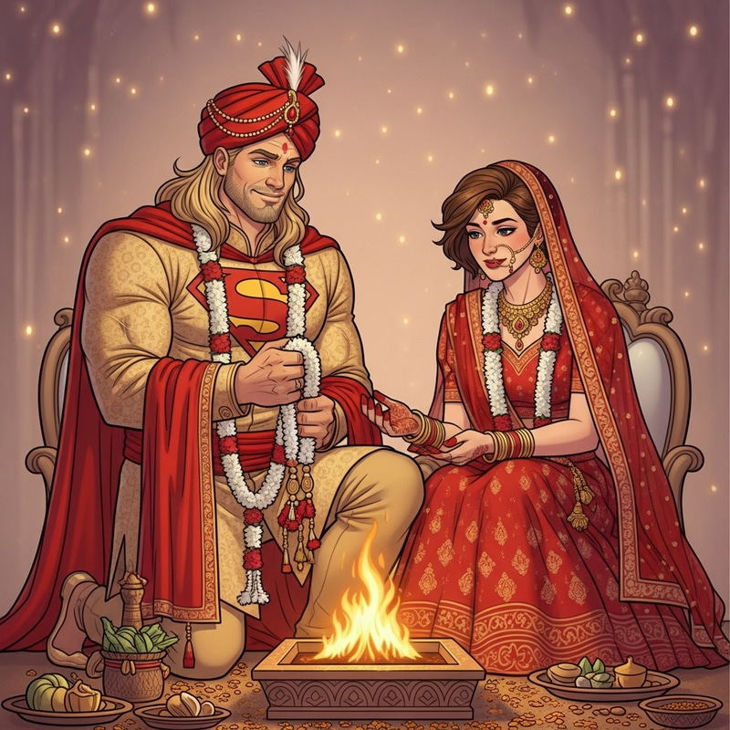 Thor & Jane Indian Wedding: Traditional Ceremony