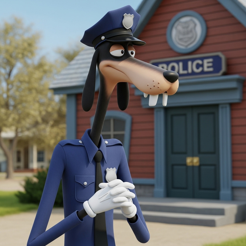 Disney Goofy Police Costume | Anthropomorphic Dog Cosplay Disney Goofy Police Costume | Anthropomorphic Dog Cosplay