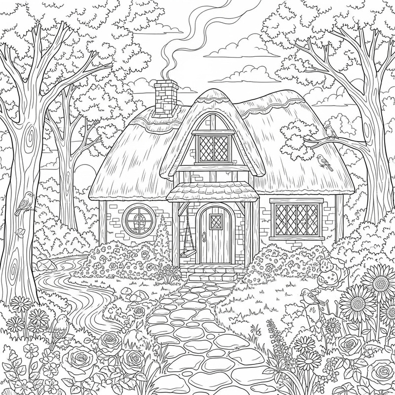 Cozy Cottage Colouring Book for Relaxation Cozy Cottage Colouring Book for Relaxation