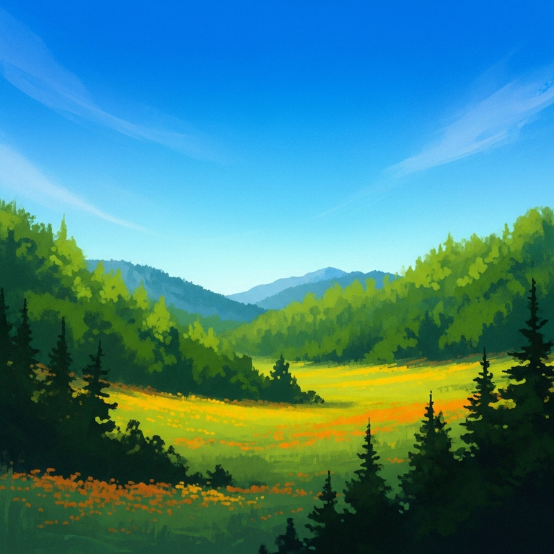 Nature Abstract: Color Gradients & Tranquil Landscapes Nature Abstract: Color Gradients & Tranquil Landscapes