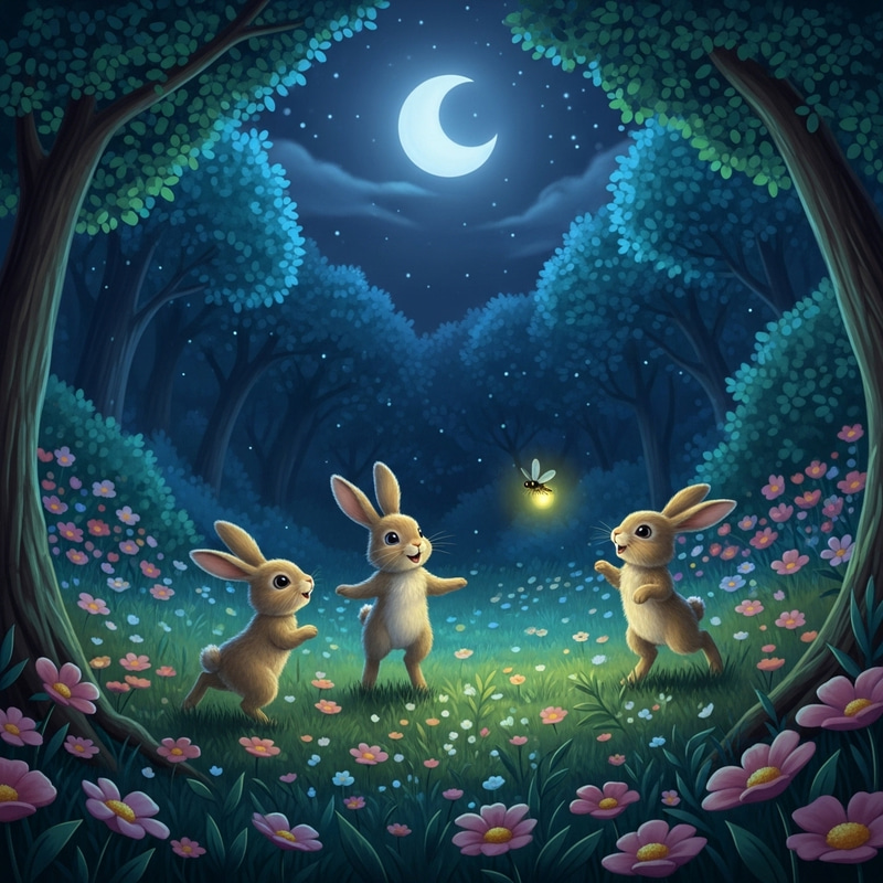 3 Little Bunnies in a Magic Forest