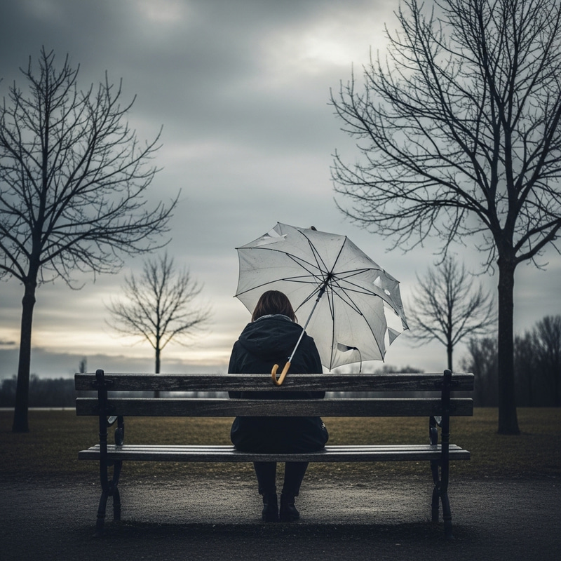 Artistic Visual Interpretation of Solitude and Hope - Depiction of Emotional Journey Artistic Visual Interpretation of Solitude and Hope - Depiction of Emotional Journey