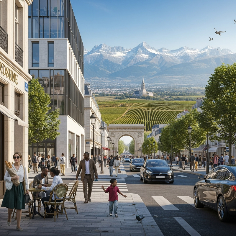 Modern and Beautiful France - Cityscape and Cultural Diversity