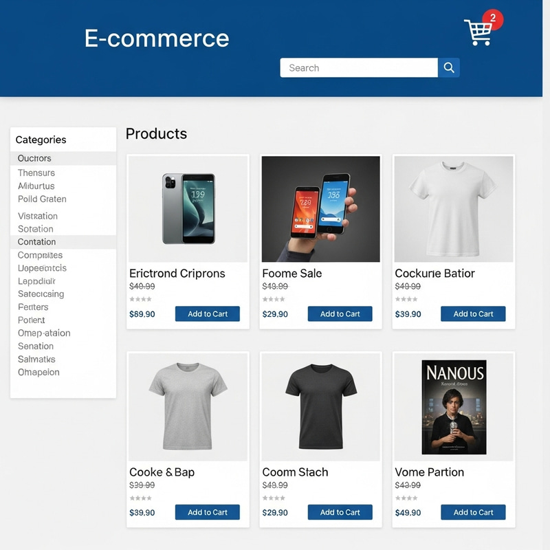 E-commerce Website for Easy Online Shopping E-commerce Website for Easy Online Shopping