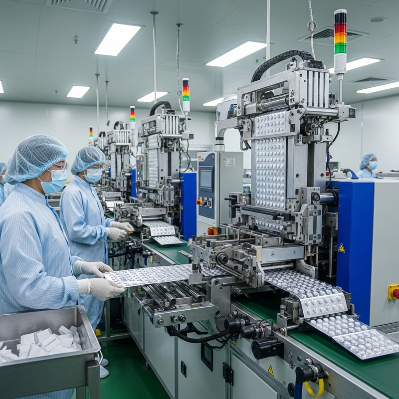 Pharmaceutical Blister Packaging Machines | Modern Production Line