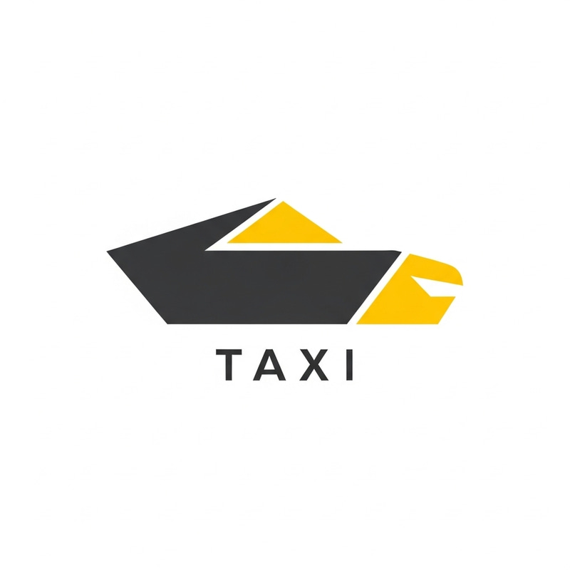 Modern Taxi Service Logo Design - Minimalist & Sleek