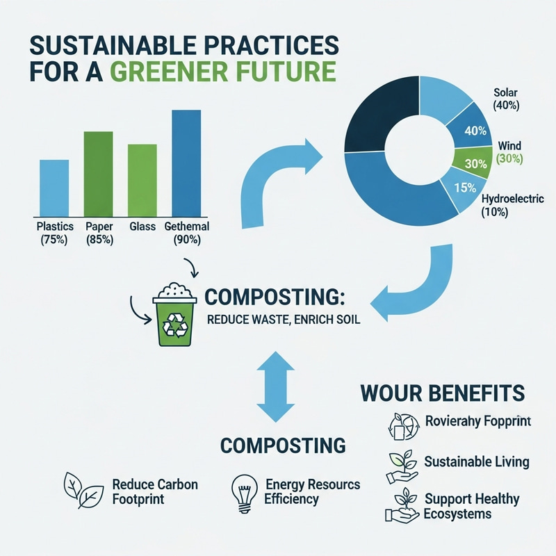 Sustainable Infographic: Bar & Pie Charts Sustainable Infographic: Bar & Pie Charts