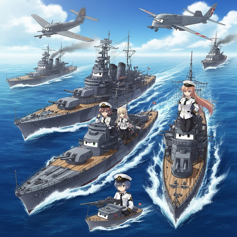 Azur Lane Inspired Marine Warfare Characters Azur Lane Inspired Marine Warfare Characters