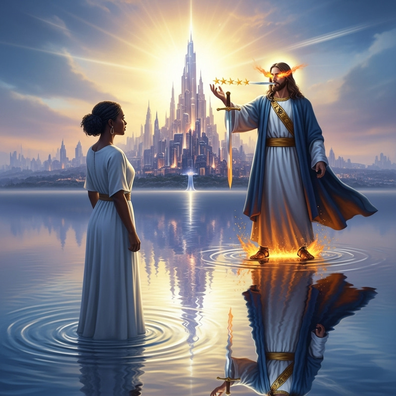 Enigmatic Reflection: Divine Appearance of Jesus in New Jerusalem