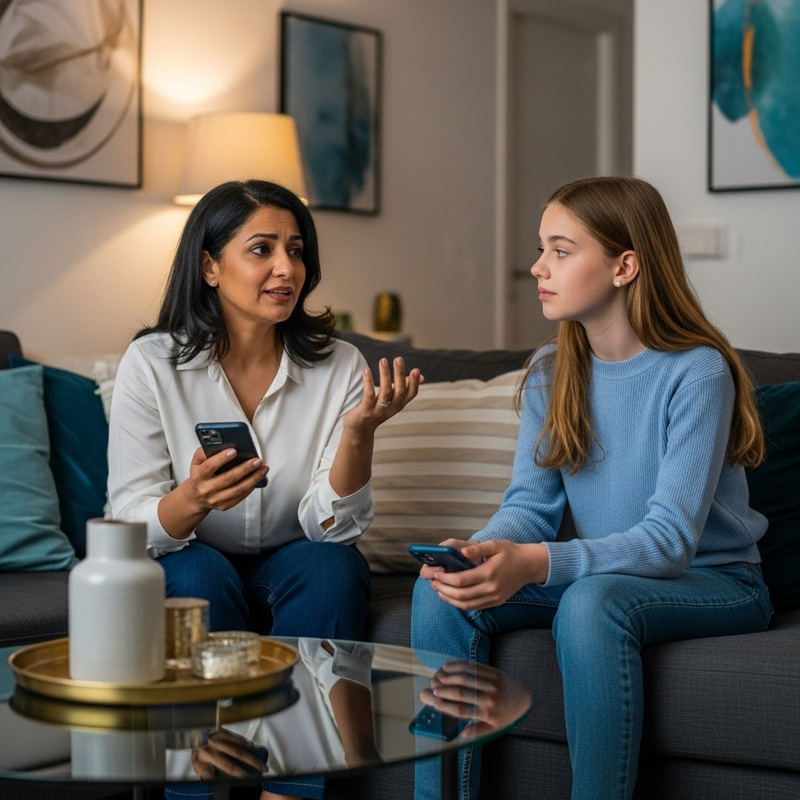 Mother-Daughter Talk: Social Media Addiction Discussion