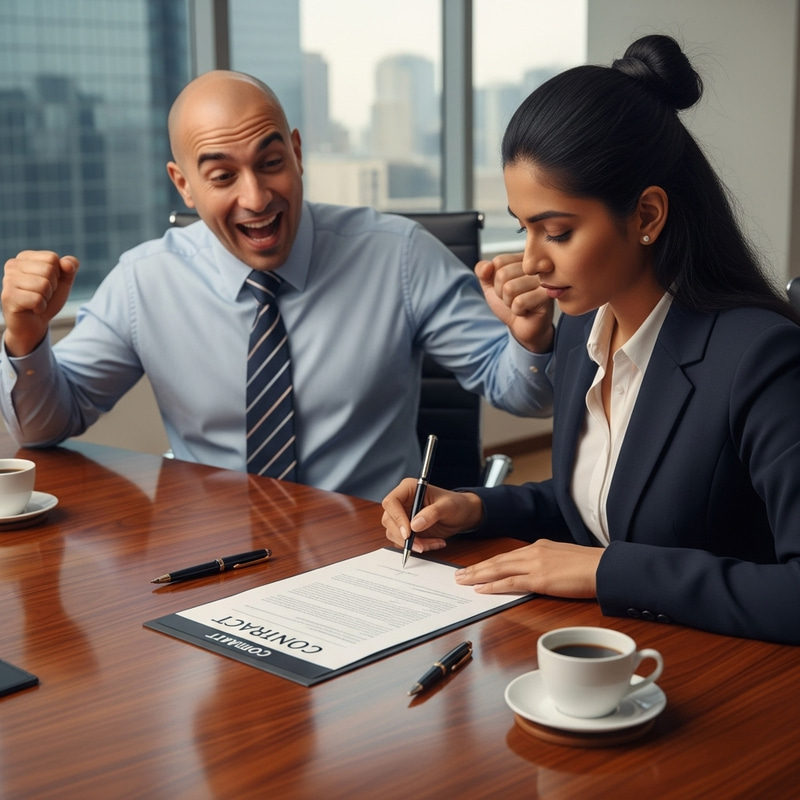 Celebrating a Successful Business Deal Celebrating a Successful Business Deal