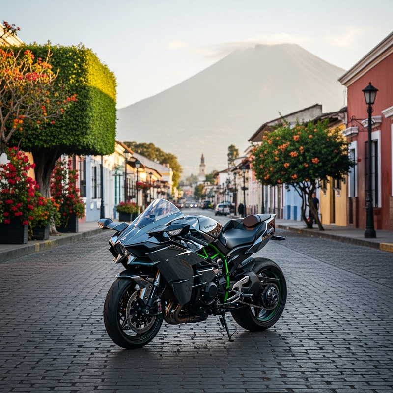 Exploring Guatemala on a Kawasaki Ninja H2R Motorcycle Exploring Guatemala on a Kawasaki Ninja H2R Motorcycle