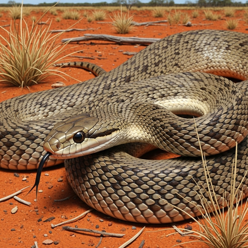 Fierce Inland Taipan: The World's Most Venomous Snake in Action Fierce Inland Taipan: The World's Most Venomous Snake in Action