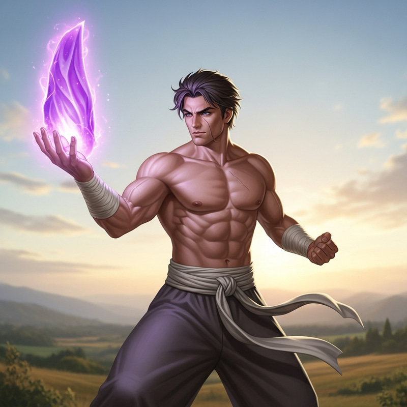 Evan Lee | Hollow Purple Energy Technique in Action