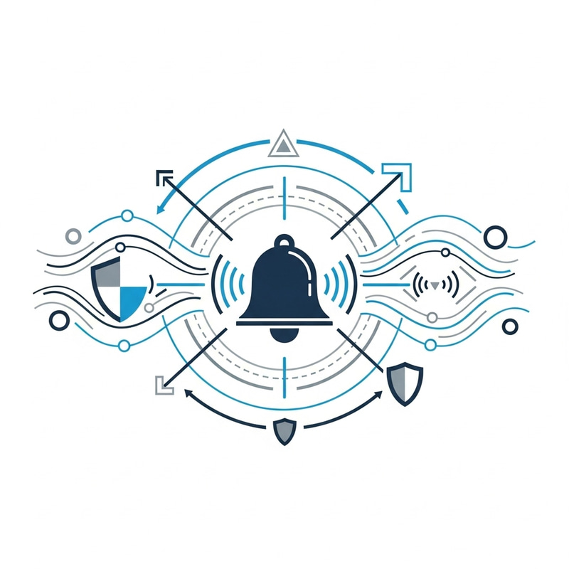 Modern Bell Interception Design | Blue & Gray Palette