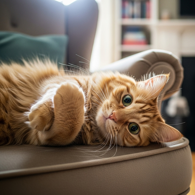 Cute Cat Posed for a Photo