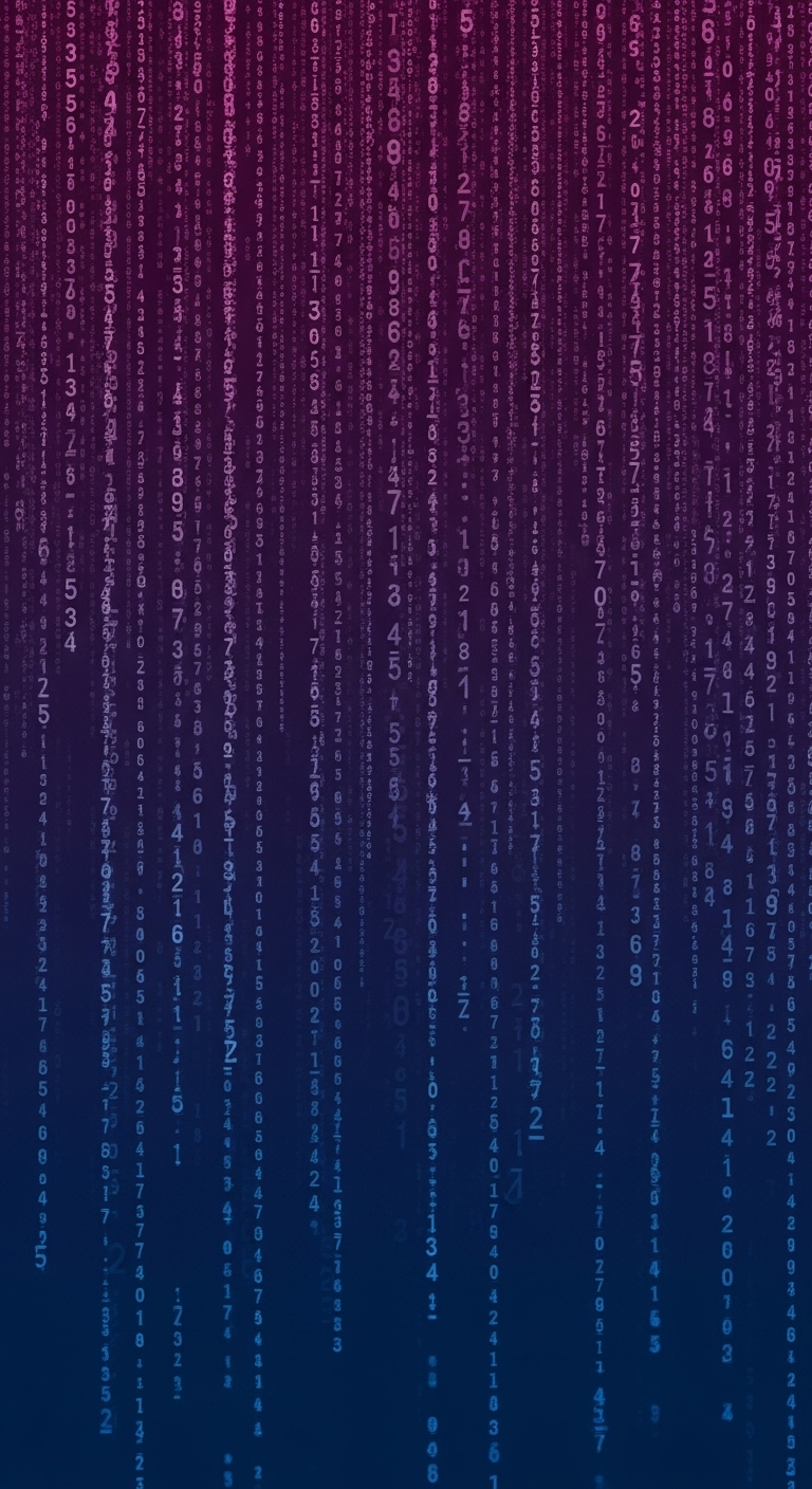Matrix Inspired Background with Violet to Blue Gradient Matrix Inspired Background with Violet to Blue Gradient