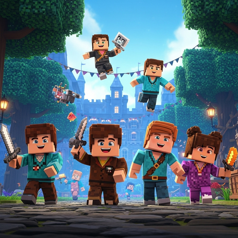 Pixar Style Digital Movie Scene | Roblox Characters in Blocky Universe Pixar Style Digital Movie Scene | Roblox Characters in Blocky Universe