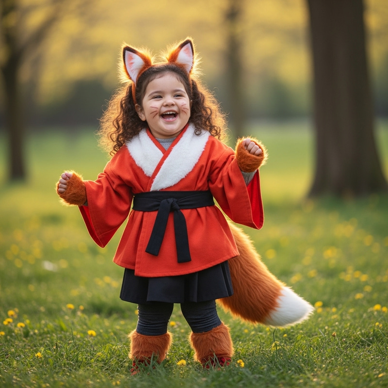 Charming Little Chubby Girl as Kitsune Charming Little Chubby Girl as Kitsune