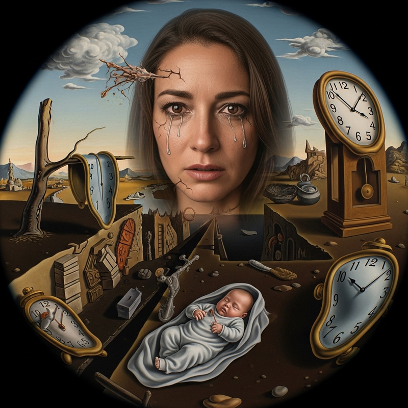 Surreal Journey of Woman Through Addiction | Dali-Inspired Decay & Transformation