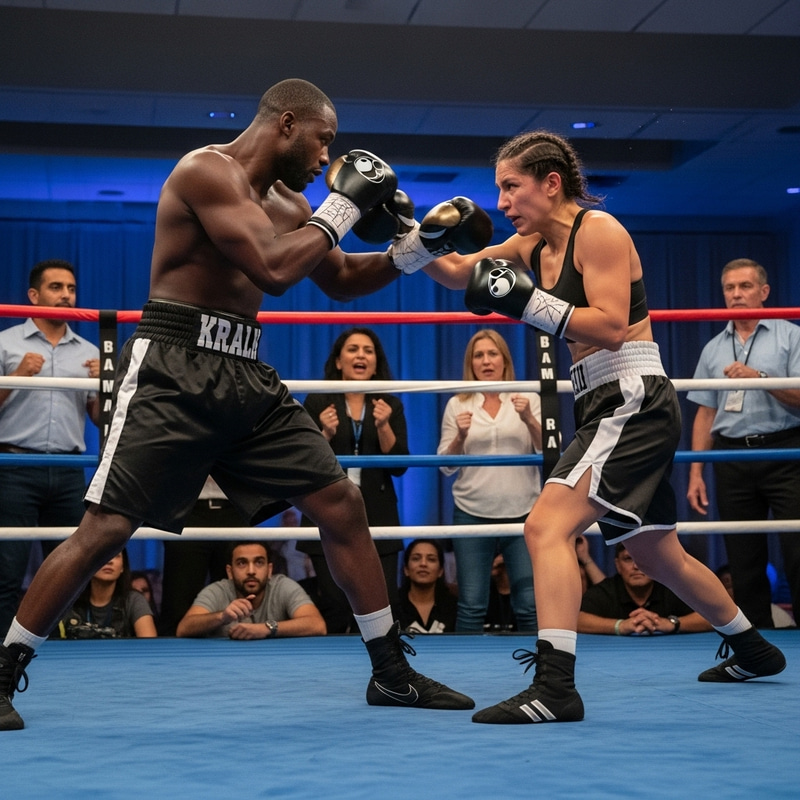 Exciting Boxing Showdown: Crowd-Watching Battle of the Champions