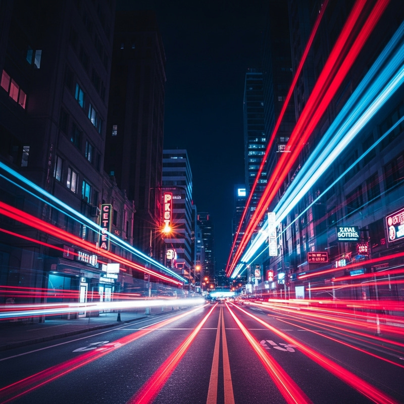 Neon Noir Cyberpunk Cityscape | Vibrant Night Street Scene Neon Noir Cyberpunk Cityscape | Vibrant Night Street Scene