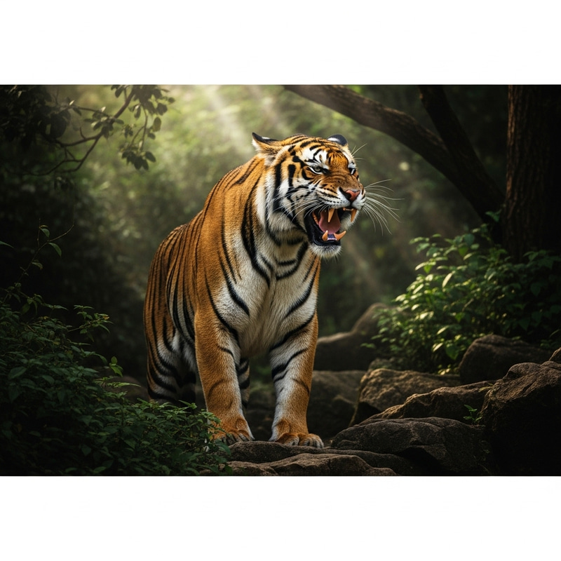 Majestic Tiger in Natural Habitat