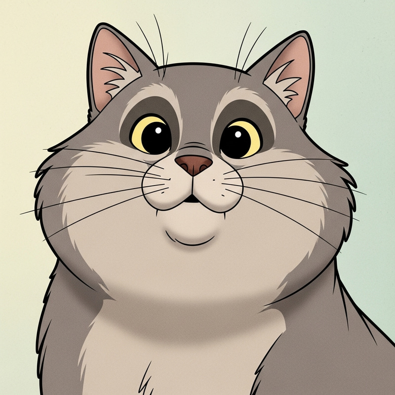Adorable British Shorthair Cat in Disney Style Adorable British Shorthair Cat in Disney Style