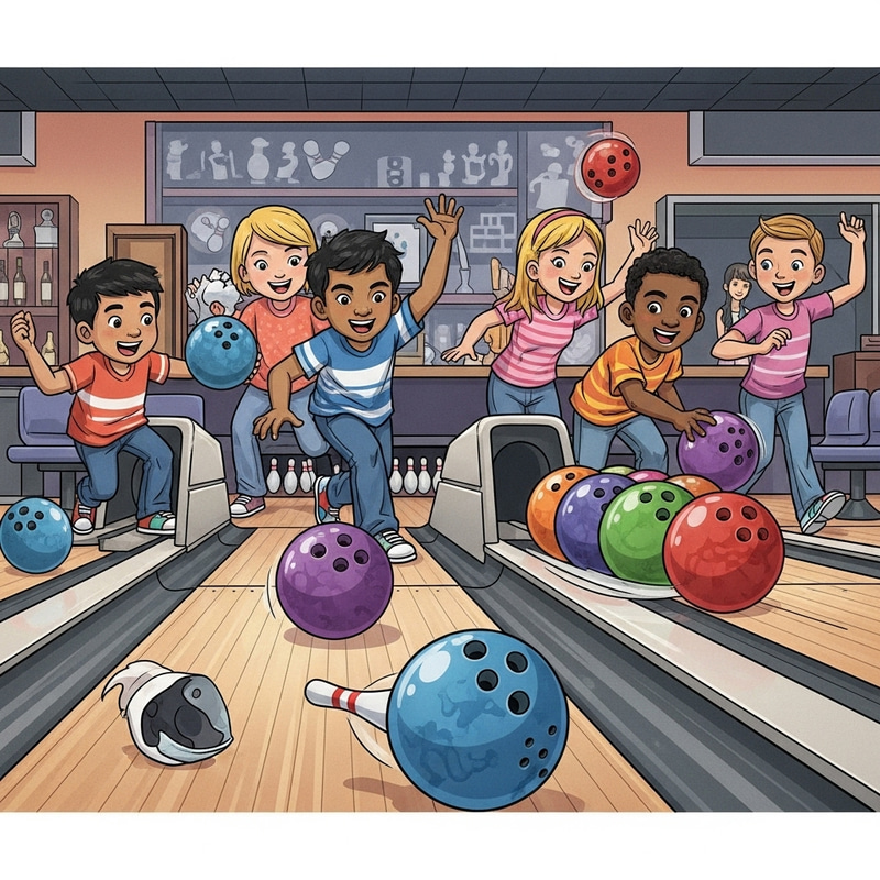 Kids Bowling Cartoon - Fun Striking Games for Energetic Group Kids Bowling Cartoon - Fun Striking Games for Energetic Group