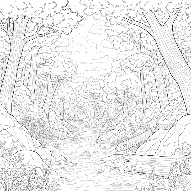 Detailed Woodland Environment Concept Art Detailed Woodland Environment Concept Art
