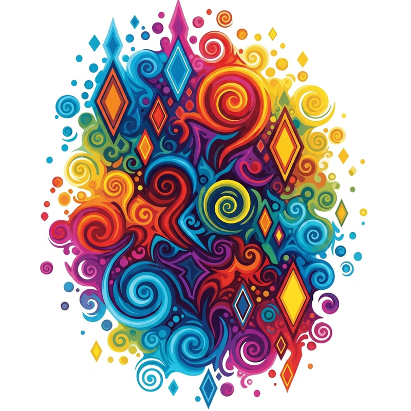 Colorful Abstraction: Captivating Dreamscape of Colors and Shapes Colorful Abstraction: Captivating Dreamscape of Colors and Shapes