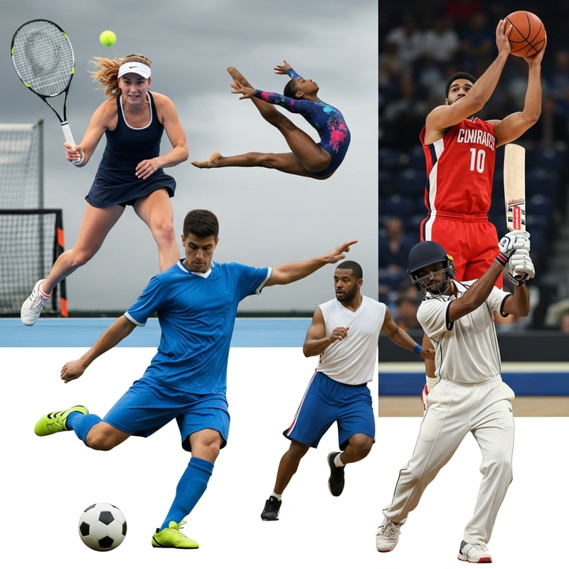 Diverse Athletes in Action - Sports Photos Diverse Athletes in Action - Sports Photos