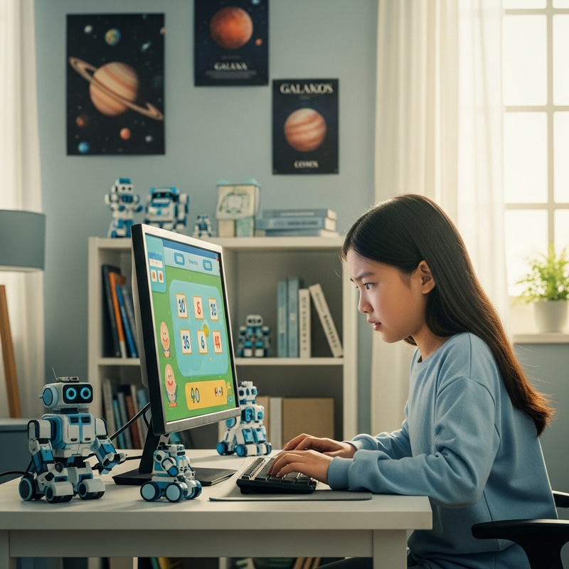 Child Watching Computer: Engaging Interactive Learning for Kids Child Watching Computer: Engaging Interactive Learning for Kids