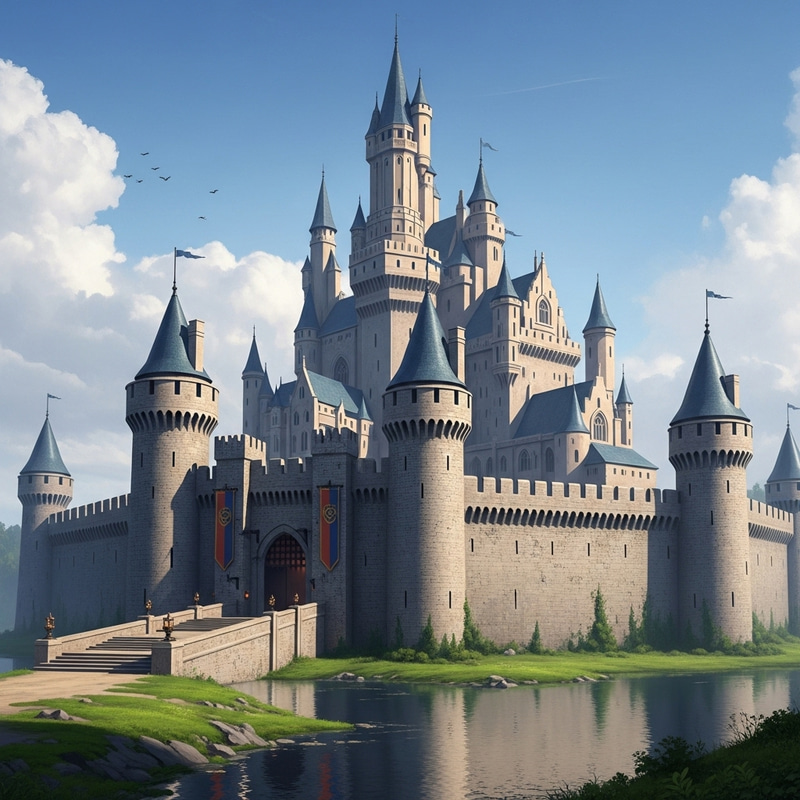 Medieval Castle - Majestic Stone Fortress Medieval Castle - Majestic Stone Fortress