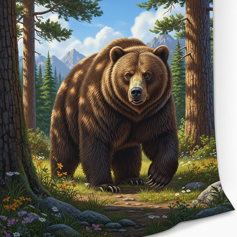 Majestic Bear in the Wilderness - Capturing the Essence of Nature Majestic Bear in the Wilderness - Capturing the Essence of Nature