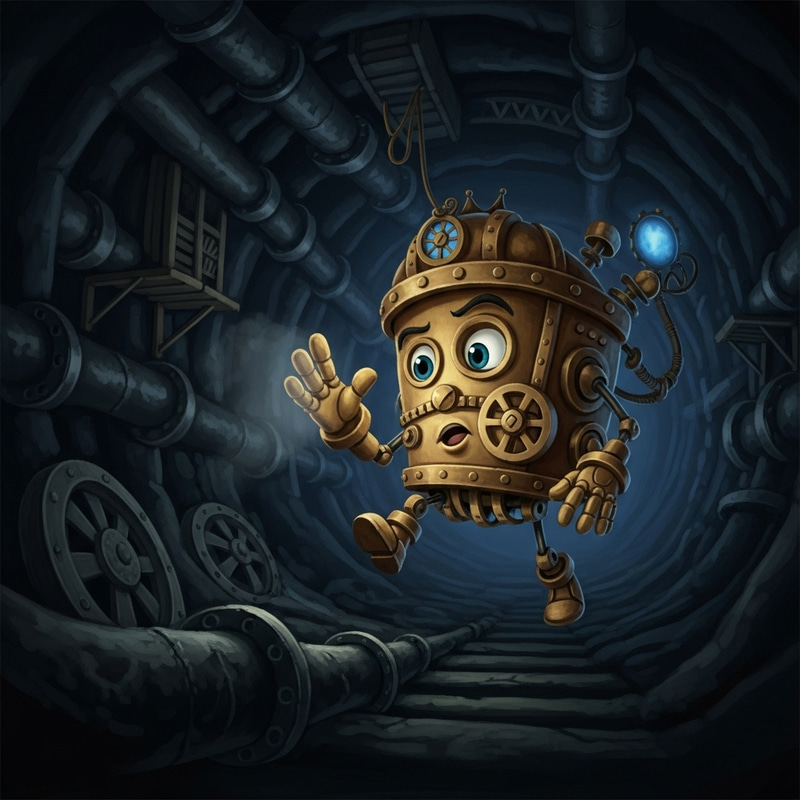 Exploring Hidden Depths: Steampunk Camera Reveals Dark Sewer Secrets Exploring Hidden Depths: Steampunk Camera Reveals Dark Sewer Secrets