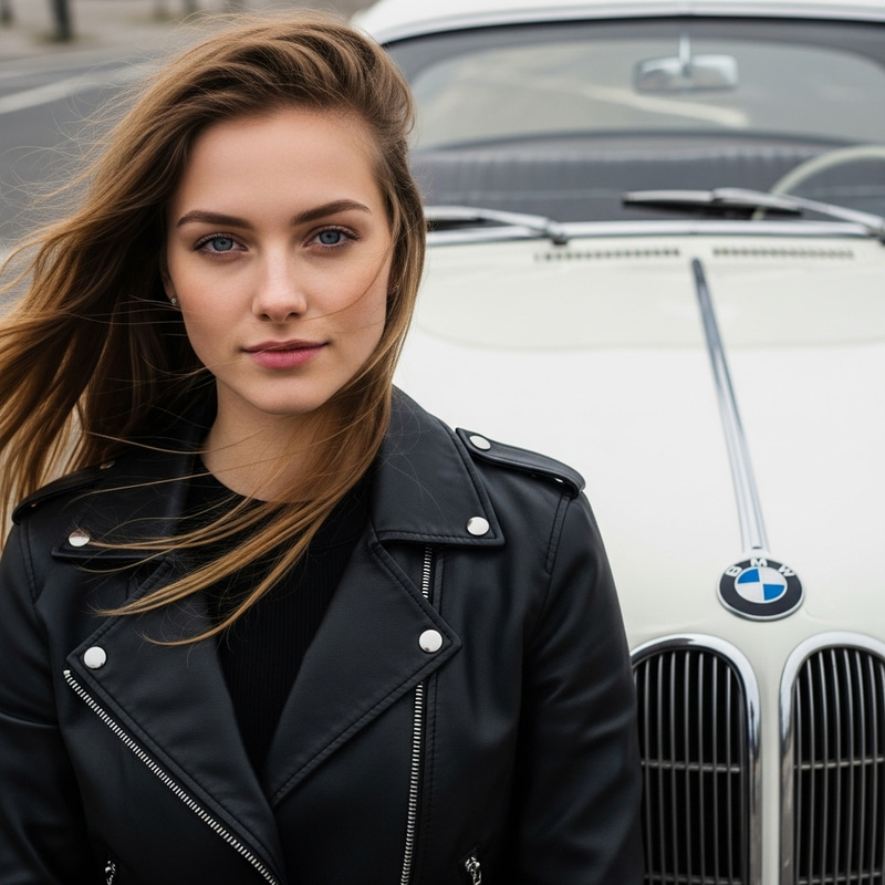 Fair-Haired Girl with Blue Eyes | Vintage BMW Fair-Haired Girl with Blue Eyes | Vintage BMW